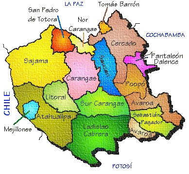 ::..  Mapa de Oruro  ..::