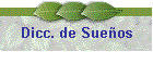 Dicc. de Sue�os