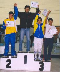Hector de la Torre's first individual medal win, silver Oct. 2004