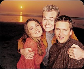 Aren't they cute?  Sara, Chris, and Sean of Nickel Creek.