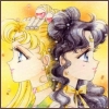 Sailormoon and Luna.  Sailormoon is dumb, but Luna is awesome