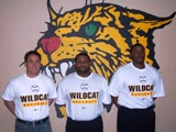 Left to Right: Coach Gibney, Sims, Frank