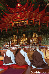Monks In Bomunsa Temple