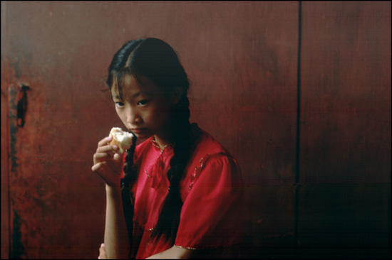Young Girl Visiting The Forbidden City by Frank Horvat