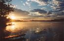 Sunset on Waukewan (Click for larger)