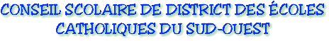 Conseil scolaire de district des écoles catholiques du Sud-Ouest