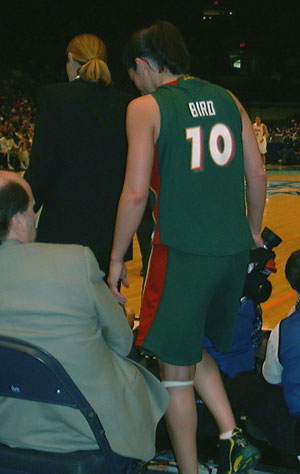 Sue Bird is following Doris Burke