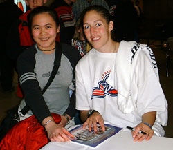 Rebecca Lobo and I