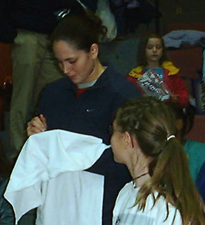 Sue Signing Autograph