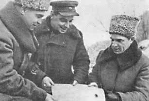 The Soviet generals Gurov, Krylov and Chuikov
