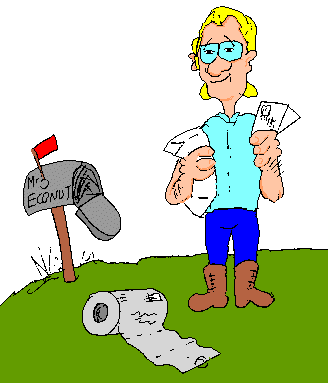 Ye EcoNut checks its mail!!!