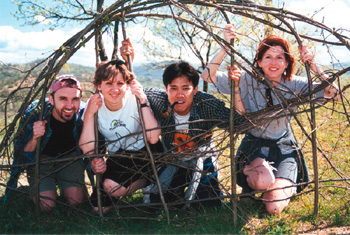 Among grapevines
