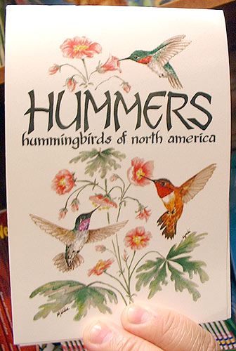Picture of the Week - Hummers: A dirty book or a field guide to hummingbirds of north america? You decide.