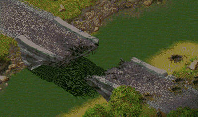 Le pont Ferdinand XII sur le fleuve Eaux-Vives � Villerive
