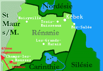 La r&eacute;gion 4 et le d&eacute;ployement du 37&egrave;me 
r&eacute;giement