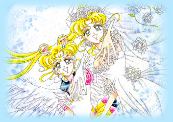 Eternal Sailor Moon and Usagi as a bride