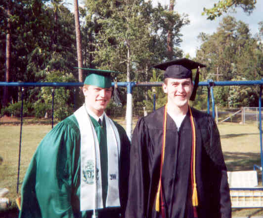 Ethan and Adam on May 25, 2000
