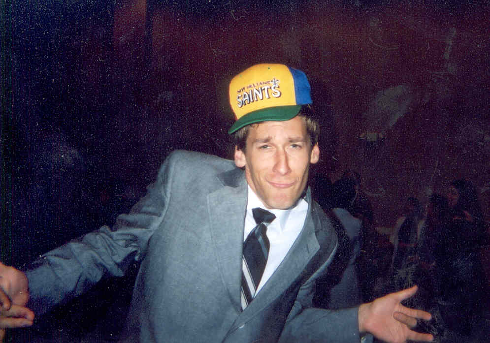 The one and only, Jonathan Magee sportin' his new Saints hat!
