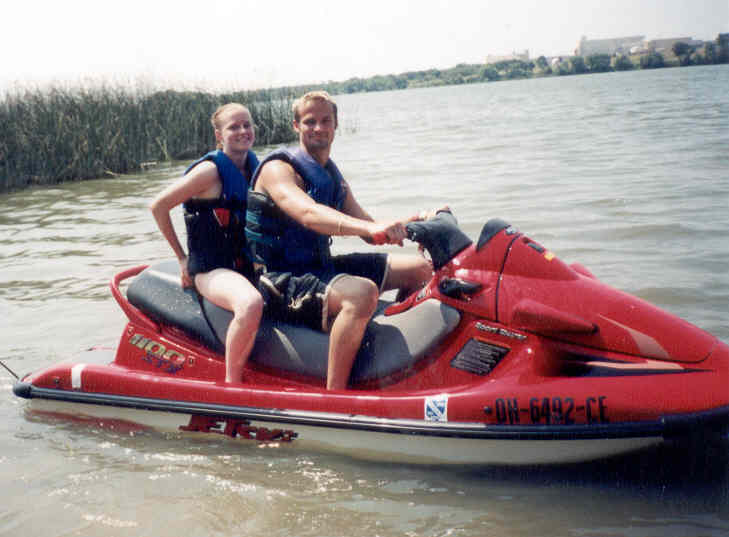 Virginia Mills and Dan Richey at Camp Carter 2001
