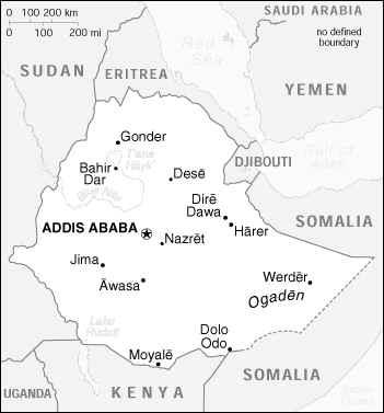  Map of Ethiopia 