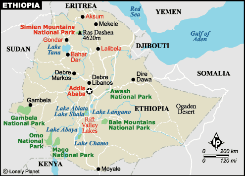  Map of Ethiopia 