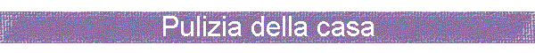 Pulizia della casa
