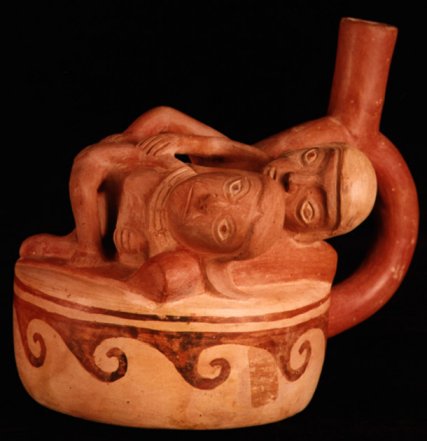 Intercourse. Moche' erotic vessel