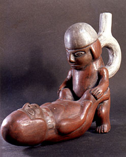 Sodomy. Moche' erotic vessel