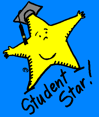 Yellow Star with text underneath that says 