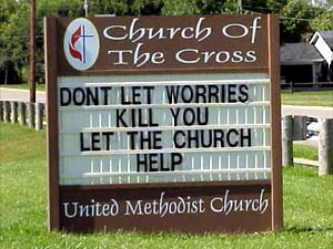 Nothing like the Church helping!