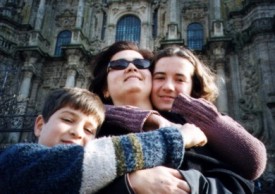 EU, a m�e e a Tita ... em Santiago de Compostela