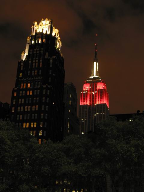 Empire State viewed from Bryant Park