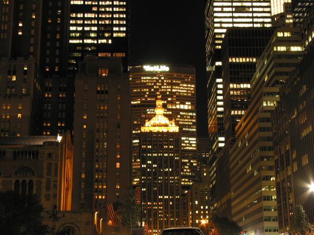 Park Avenue at night