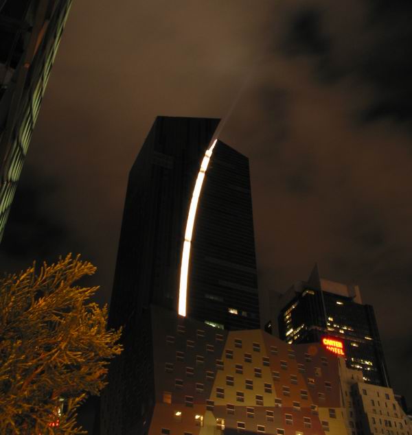 Westin Times Square at Night in October