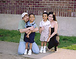 Runner, sister and nephews