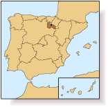 Rioja situation in Spain