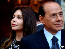 Veronica Lario and Silvio Berlusconi