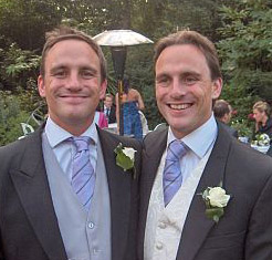 Ben and twin brother Tim (on the right)
