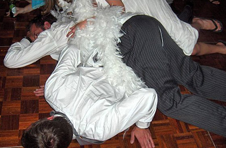 Just so you know, that's the BRIDE with the boa!