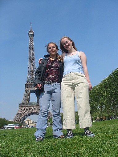 Shannon and Ashley and the Eiffel Tower