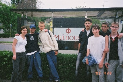 Camille, Stephen, Olivier, Didier, Mark, Thomas, Jason in Mulhouse