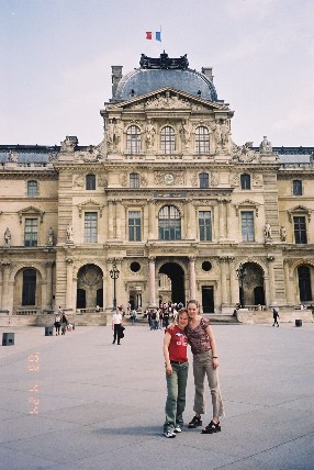 Kelsy and Morgan at the Louvre