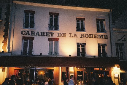 Cabaret de la Boheme in the artsy district