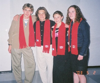 Chad and Jen with partners Pierre-Rive and