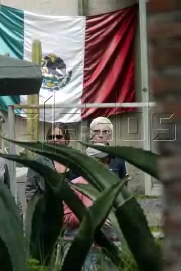 Annie Lennox visit� las piramides de Teotihuacan