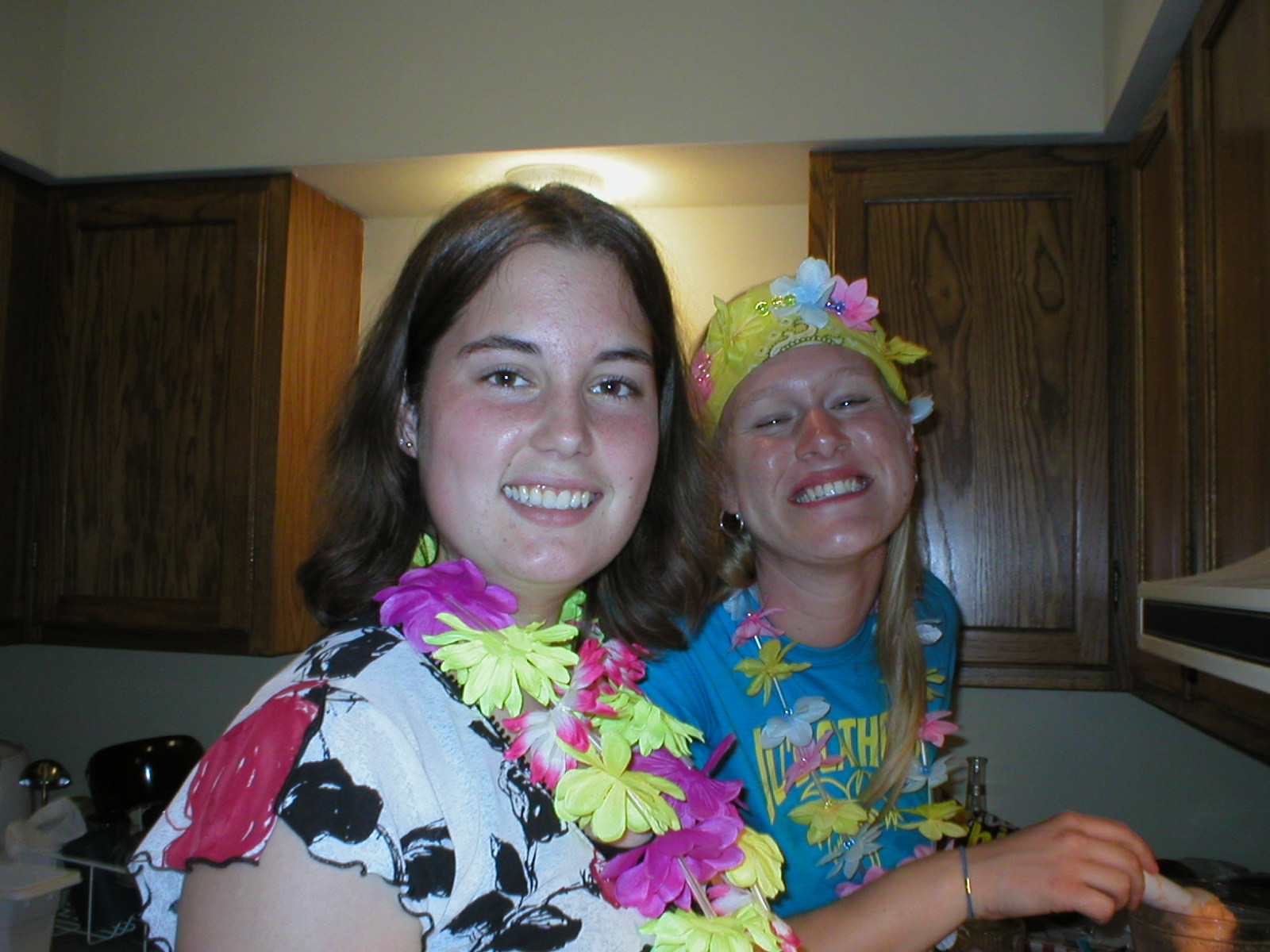 At Ju's birthday party--the smoothie wenches!