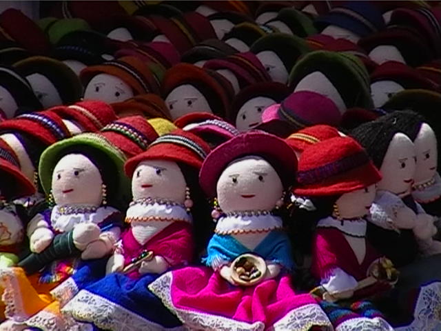 Koopwaar op Otavalo markt