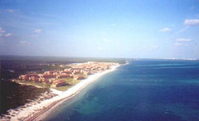 Parasail view of the Moon Palace