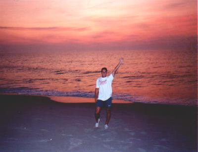 Steve on the Beach at Sunrise