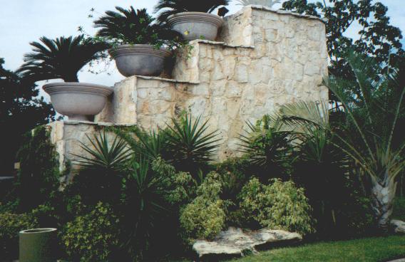 Entrance Walls and Foliage